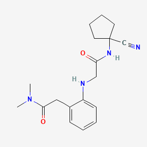 2-[2-({[(1-cyanocyclopentyl)carbamoyl]methyl}amino)phenyl]-N,N-dimethylacetamide