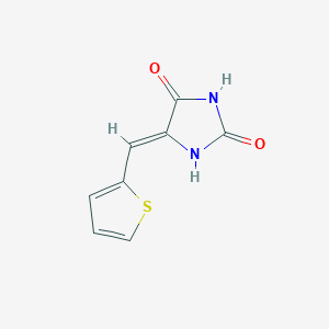 molecular formula C8H6N2O2S B2720402 5-(2-Thienylmethylene)-2,4-imidazolidinedione CAS No. 138610-40-9