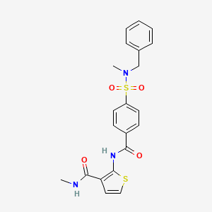 B2720419 2-(4-(N-benzyl-N-methylsulfamoyl)benzamido)-N-methylthiophene-3-carboxamide CAS No. 864974-76-5