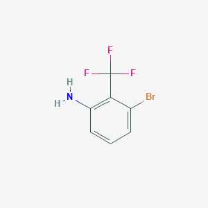 molecular formula C7H5BrF3N B2720420 3-Bromo-2-(trifluoromethyl)aniline CAS No. 244246-71-7