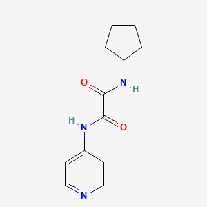 molecular formula C12H15N3O2 B2720428 N1-cyclopentyl-N2-(pyridin-4-yl)oxalamide CAS No. 899978-48-4