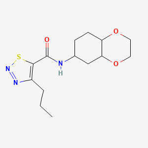 N-(octahydrobenzo[b][1,4]dioxin-6-yl)-4-propyl-1,2,3-thiadiazole-5-carboxamide