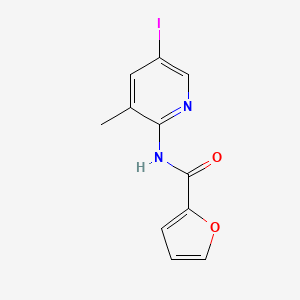 molecular formula C11H9IN2O2 B2720440 N-(5-碘-3-甲基吡啶-2-基)呋喃-2-甲酰胺 CAS No. 478047-07-3