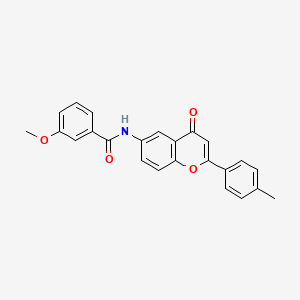 3-methoxy-N-[2-(4-methylphenyl)-4-oxo-4H-chromen-6-yl]benzamide