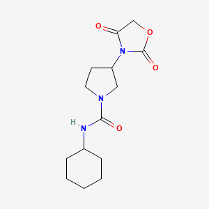 N-cyclohexyl-3-(2,4-dioxooxazolidin-3-yl)pyrrolidine-1-carboxamide