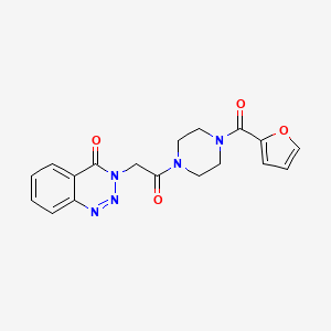 3-[2-[4-(Furan-2-carbonyl)piperazin-1-yl]-2-oxoethyl]-1,2,3-benzotriazin-4-one