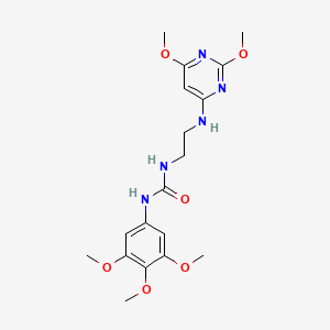 molecular formula C18H25N5O6 B2720477 1-(2-((2,6-Dimethoxypyrimidin-4-yl)amino)ethyl)-3-(3,4,5-trimethoxyphenyl)urea CAS No. 1021214-60-7