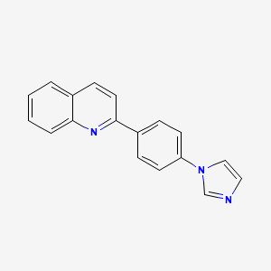 2-[4-(1H-imidazol-1-yl)phenyl]quinoline