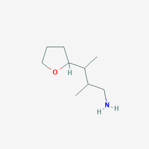 2-Methyl-3-(oxolan-2-yl)butan-1-amine