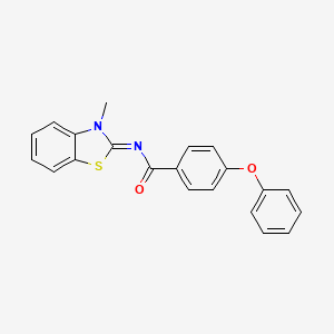 (Z)-N-(3-methylbenzo[d]thiazol-2(3H)-ylidene)-4-phenoxybenzamide