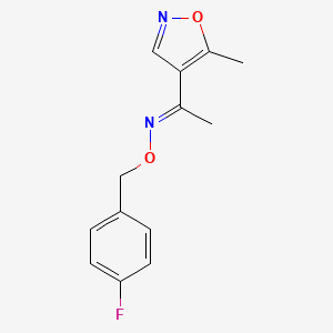 1-(5-methyl-4-isoxazolyl)-1-ethanone O-(4-fluorobenzyl)oxime