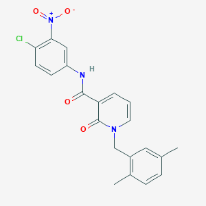 N-(4-chloro-3-nitrophenyl)-1-(2,5-dimethylbenzyl)-2-oxo-1,2-dihydropyridine-3-carboxamide