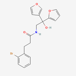 molecular formula C19H18BrNO4 B2720533 3-(2-bromophenyl)-N-[2-(furan-2-yl)-2-(furan-3-yl)-2-hydroxyethyl]propanamide CAS No. 2097902-45-7