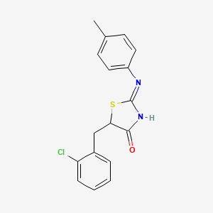 (E)-5-(2-chlorobenzyl)-2-(p-tolylimino)thiazolidin-4-one