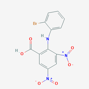 2-[(2-Bromophenyl)amino]-3,5-dinitrobenzoic acid