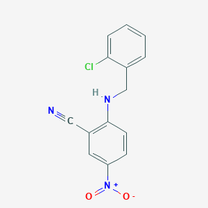 2-[(2-Chlorobenzyl)amino]-5-nitrobenzonitrile