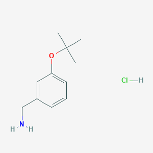 molecular formula C11H18ClNO B2720553 [3-(Tert-butoxy)phenyl]methanamine hydrochloride CAS No. 2089255-53-6