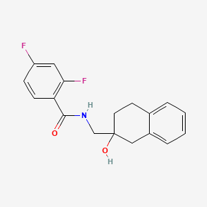 molecular formula C18H17F2NO2 B2720561 2,4-difluoro-N-((2-hydroxy-1,2,3,4-tetrahydronaphthalen-2-yl)methyl)benzamide CAS No. 1706375-98-5