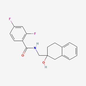 2,4-difluoro-N-((2-hydroxy-1,2,3,4-tetrahydronaphthalen-2-yl)methyl)benzamide