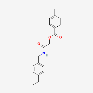 2-[(4-Ethylbenzyl)amino]-2-oxoethyl 4-methylbenzoate