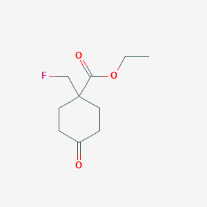 Ethyl 1-(fluoromethyl)-4-oxocyclohexane-1-carboxylate