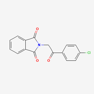 molecular formula C16H10ClNO3 B2720580 2-[2-(4-chlorophenyl)-2-oxoethyl]-2,3-dihydro-1H-isoindole-1,3-dione CAS No. 82585-51-1