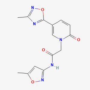 2-(5-(3-methyl-1,2,4-oxadiazol-5-yl)-2-oxopyridin-1(2H)-yl)-N-(5-methylisoxazol-3-yl)acetamide