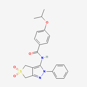 N-(5,5-dioxido-2-phenyl-4,6-dihydro-2H-thieno[3,4-c]pyrazol-3-yl)-4-isopropoxybenzamide
