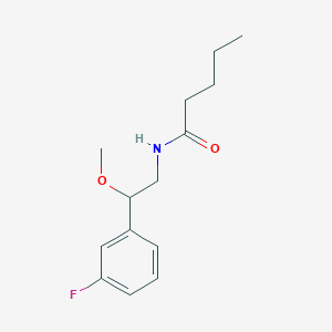 molecular formula C14H20FNO2 B2720606 N-(2-(3-fluorophenyl)-2-methoxyethyl)pentanamide CAS No. 1705190-35-7