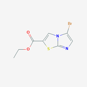 molecular formula C8H7BrN2O2S B2720616 Ethyl 5-bromoimidazo[2,1-b][1,3]thiazole-2-carboxylate CAS No. 2091263-00-0