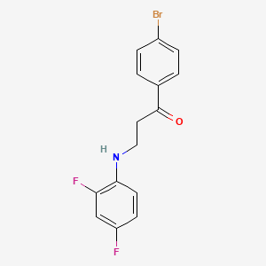 1-(4-Bromophenyl)-3-(2,4-difluoroanilino)-1-propanone