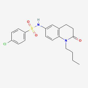 N-(1-butyl-2-oxo-1,2,3,4-tetrahydroquinolin-6-yl)-4-chlorobenzenesulfonamide