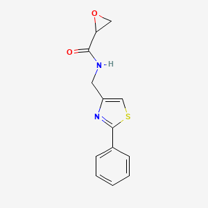 N-[(2-Phenyl-1,3-thiazol-4-yl)methyl]oxirane-2-carboxamide