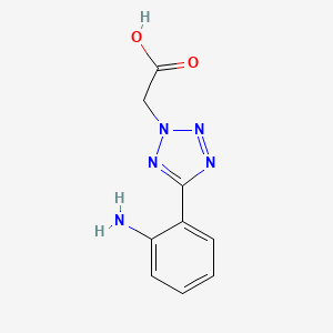 molecular formula C9H9N5O2 B2720643 [5-(2-aminophenyl)-2H-tetrazol-2-yl]acetic acid CAS No. 1159694-41-3