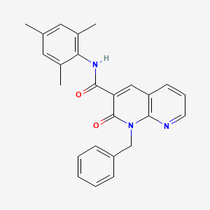 1-benzyl-N-mesityl-2-oxo-1,2-dihydro-1,8-naphthyridine-3-carboxamide