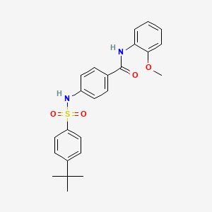 4-[(4-tert-butylphenyl)sulfonylamino]-N-(2-methoxyphenyl)benzamide