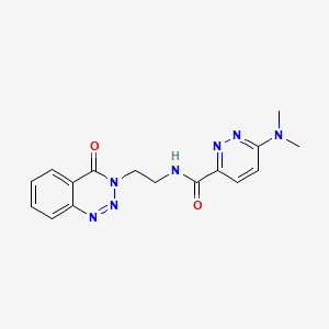 6-(dimethylamino)-N-[2-(4-oxo-3,4-dihydro-1,2,3-benzotriazin-3-yl)ethyl]pyridazine-3-carboxamide