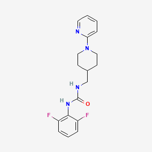 1-(2,6-Difluorophenyl)-3-((1-(pyridin-2-yl)piperidin-4-yl)methyl)urea