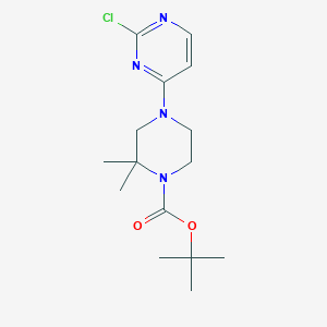 Tert-butyl 4-(2-chloropyrimidin-4-yl)-2,2-dimethylpiperazine-1-carboxylate