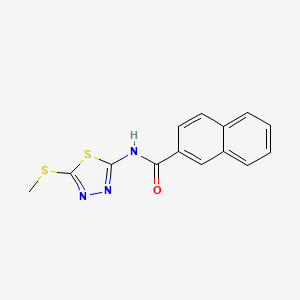 N-(5-(methylthio)-1,3,4-thiadiazol-2-yl)-2-naphthamide