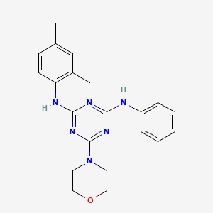 N2-(2,4-dimethylphenyl)-6-morpholino-N4-phenyl-1,3,5-triazine-2,4-diamine