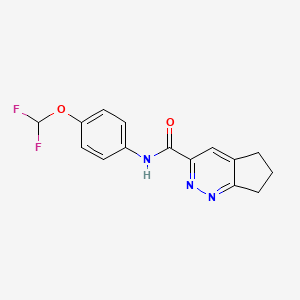 N-[4-(Difluoromethoxy)phenyl]-6,7-dihydro-5H-cyclopenta[c]pyridazine-3-carboxamide