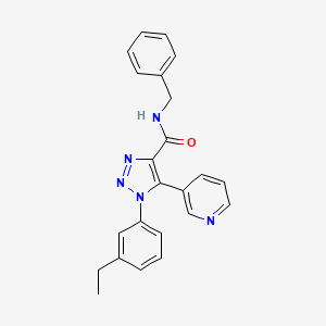 N-benzyl-1-(3-ethylphenyl)-5-(pyridin-3-yl)-1H-1,2,3-triazole-4-carboxamide