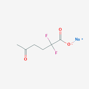 Sodium;2,2-difluoro-5-oxohexanoate