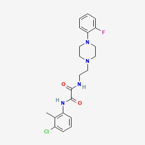 N1-(3-chloro-2-methylphenyl)-N2-(2-(4-(2-fluorophenyl)piperazin-1-yl)ethyl)oxalamide