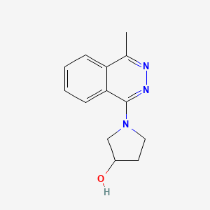 molecular formula C13H15N3O B2720714 1-(4-甲基邻苯二氮-1-基)吡咯啉-3-醇 CAS No. 1469144-95-3