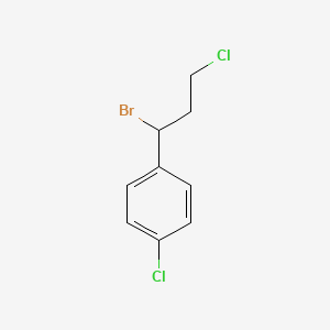 molecular formula C9H9BrCl2 B2720715 1-(1-Bromo-3-chloropropyl)-4-chlorobenzene CAS No. 745817-23-6