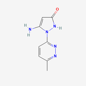 5-amino-1-(6-methylpyridazin-3-yl)-1H-pyrazol-3-ol