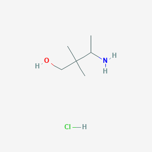 3-Amino-2,2-dimethylbutan-1-ol;hydrochloride
