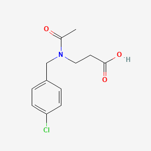 3-[Acetyl-[(4-chlorophenyl)methyl]amino]propanoic acid